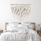 Macramé Wall Hanging – Boho Beige Leaves Tapestry, Handmade Woven Bohemian Wall Art for Bedroom, Living Room, Apartment, or Dorm, Perfect Gift Idea